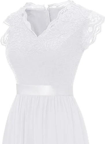 Vista 51 de Dressystar - Vestido de dama de honor, sin mangas, con cuello en V, para fiesta de boda