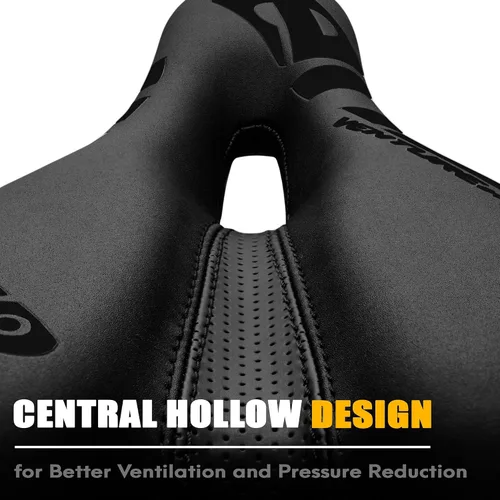 Vista 3 de Venzo Comfortable Saddle Bike Seat Soft & Durable Bicycle Seat for MTB, Road, Exercise, Trekking, Folding, Hybrid & Cruiser Bikes Breathable &