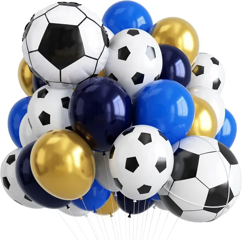 Vista 13 de Globos negros, blancos y dorados, 50 globos de látex de helio de 12 pulgadas, color negro, blanco, crema, beige, dorado metálico, para mujeres