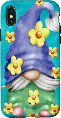 Vista 5 de Floral Spring Gnome for Garden Mom and Summer Cute Flower Case for iPhone 17