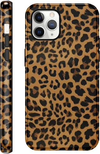 Vista 57 de Funda de teléfono con estampado de guepardo para iPhone 7/8/SE 2020/2022 de 4.7 pulgadas, funda de lujo con diseño de leopardo marrón coqueta a