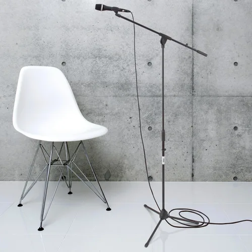 Vista 8 de Pyle Soporte de micrófono plegable para trípode, soporte universal para micrófono y altura ajustable de 37.5 a 65.0 pulgadas de alto con brazo