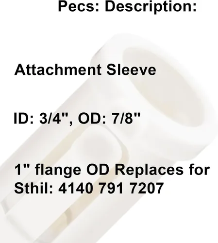 Vista 3 de deawater 4140-791-7207 41407917207 Funda de fijación, 5 unidades de repuesto de manguito de tubo de accionamiento compatible con Stihl Kombi System