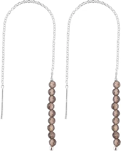 Vista 18 de Aretes delicados de piedra auténtica, piedras preciosas tanzanita, joyería minimalista, aretes colgantes, chapados en plata, piedras natales