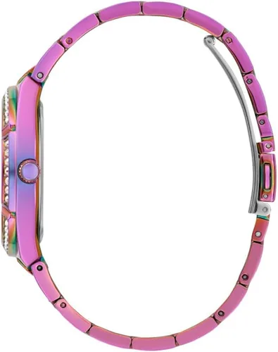 Vista 2 de GUESS Reloj de 1.417 in para mujer - Pulsera iridiscente con esfera iridiscente Caja iridiscente, Iridiscente, Classic