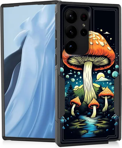 Vista 210 de Funda para Galaxy A14 5G, resistente de doble capa híbrida de policarbonato duro, goma suave, a prueba de golpes, funda protectora resistente
