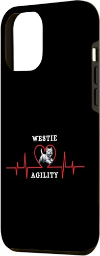 Vista 2 de iPhone 14 Plus Dog Agility - mi corazón late para Westie Agility Case