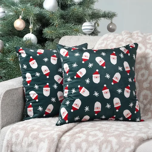 Vista 19 de PAVILIA Fundas de Almohada Decorativas Negras 18x18 Juego de 2, Fundas de Cojines Decorativos para Cama Sofá Sillón, Decoración de Acento Estético