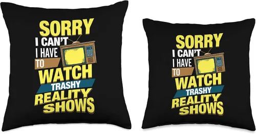 Vista 3 de Reality Show Lover Gifts - Cojín para ventilador de TV (16.0 x 16.0 in), multicolor