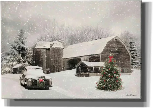 Vista 11 de Epic Graffiti 'Farmhouse Christmas' de Lori Deiter, arte de pared en lienzo, 16 x 12 pulgadas