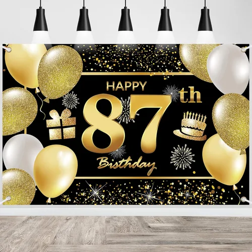 Vista 102 de Cartel de 1er feliz cumpleaños - Decoraciones para fiesta de cumpleaños de hombres