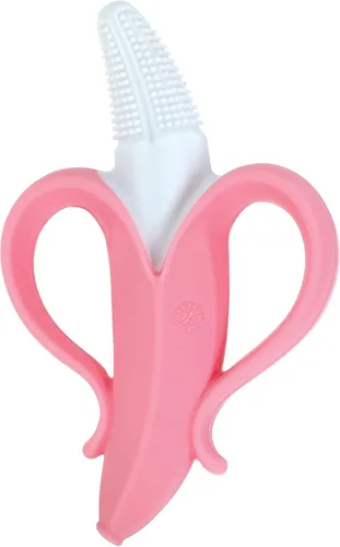 Vista 5 de Nuby Nananubs Banana - Mordedor de masaje Rosa