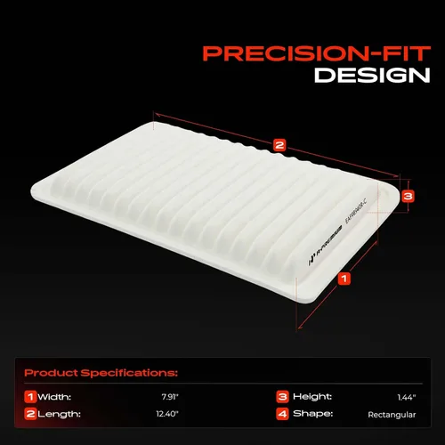 Vista 2 de Filtro de aire de motor A-Premium compatible con el modelo Mazda