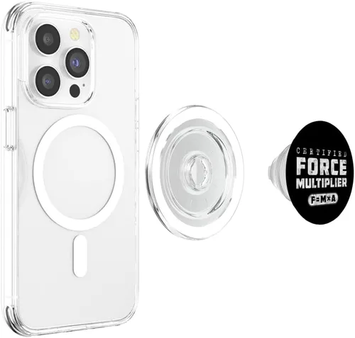 Vista 4 de Multiplicador de fuerza certificado Victory Tactics Military Science PopSockets MagSafe PopGrip para iPhone