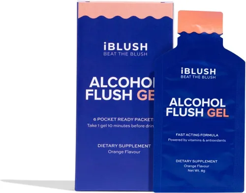 Vista 7 de Asian Flush Gel - 8 geles de naranja, impulsado por vitaminas y antioxidantes, rápido, eficaz y respaldado por la ciencia
