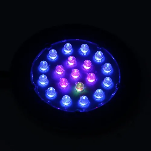 Vista 2 de LED Acuario Aire, Control de Luz Cambiante Lámpara Pescado Peces Burbuja Piedra Decoración US Plug 100 240V
