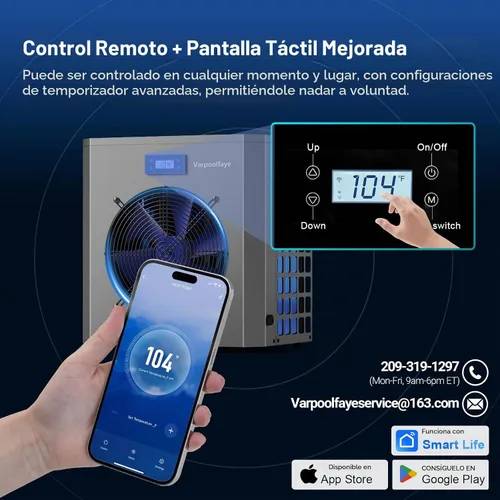 Vista 3 de Calentador eléctrico de piscina de 16000 BTU para piscina sobre