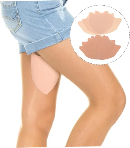 Vista 8 de 10 parches de roce para muslos, protección de fricción invisible para elástico para mayor comodidad, diseño discreto para correr, senderismo y más