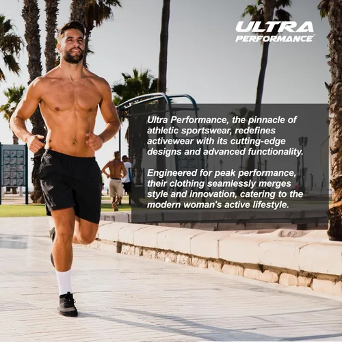 Vista 7 de Ultra Performance - Paquete de 5pantalones cortos deportivos para hombre con bolsillos de cremallera - Para correr, baloncesto y entrenamiento
