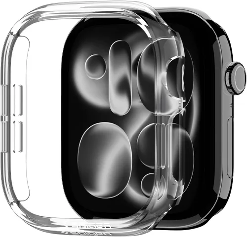 Vista 13 de Spigen Funda delgada para Apple Watch Series 11/10 de 1.654 in Negro