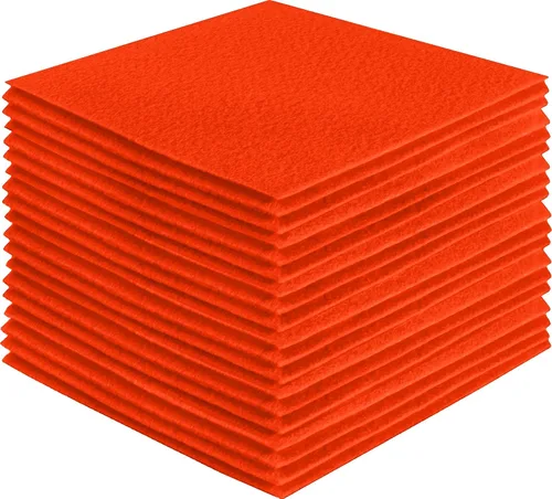 Vista 173 de FabricLA Hojas de fieltro acrílico para manualidades, cuadrados de fieltro precortados suaves de 4 x 4 pulgadas (3.9 in x 3.9 in), utiliza hojas