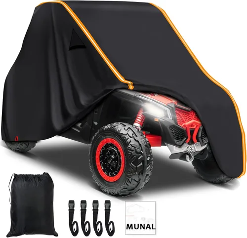 Vista 7 de StarknightMT Funda UTV de 2 plazas, cubierta completa compatible con Can Am Maverick X3/Turbo / 900, Kawasaki, CFMOTO, RZR, Talon, SXS funda