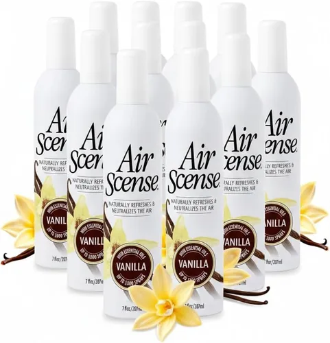Vista 10 de Air Scense Ambientador desodorante en aerosol para baño y hogar, aceites esenciales, variedad natural (naranja, lavanda, lima y vainilla), 7 onzas