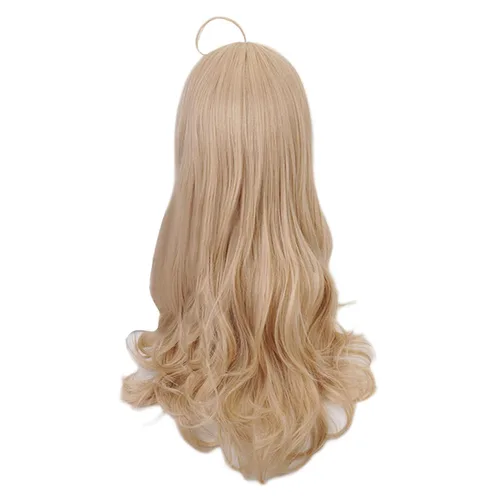 Vista 3 de Anime Kaede Akamatsu peluca larga de cosplay dorada+gorra de peluca gratis