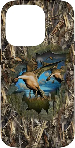 Vista 17 de Carcasa para iPhone 17, diseño de camuflaje de caza de aves acuáticas