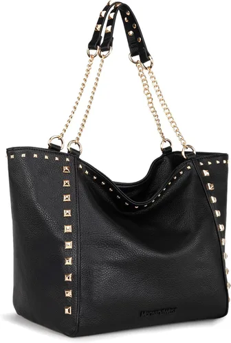 Vista 12 de Montana West - Bolso de mano grande para mujer con asa superior sobredimensionada y bolsos con cadena