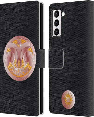 Vista 21 de Head Case Designs Officially Licensed WWE Cruiserweight Champion Title Belts Leather Wallet Case Compatible with Samsung Galaxy A07 4G Campeón