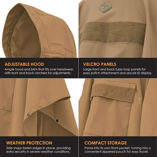 Vista 5 de HAZARD 4 PonchoVilla Classic - Poncho técnico softshell original