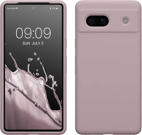 Vista 372 de kwmobile Funda Compatible con Google Pixel 6 Pro - Funda de Teléfono de Silicona TPU con Acabado Suave - Azul Caribe
