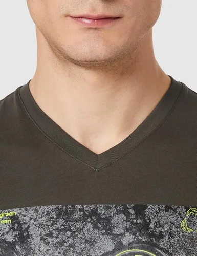 Vista 4 de AX ARMANI EXCHANGE Camiseta de algodón de punto gráfico aéreo para hombre