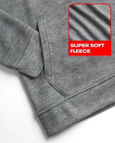 Vista 5 de Reebok Sudadera para niños - Sudadera de forro polar con capucha de moda con diseños y logotipos