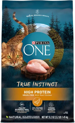 Vista 15 de Purina ONE True Instinct con una mezcla de pavo auténtico y venado alimento para perros seco - Bolsa de 7.4 lb Denso en nutrientes, con un 30%