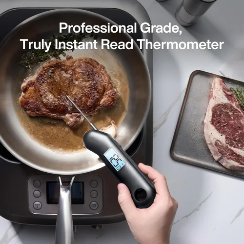 Vista 4 de Termómetro Profesional para Carne Digital, 3 Veces Más Rápido con Lectura Instantánea de 0.5 Segundos, Certificado NIST con Precisión ±0.5°F, 100%