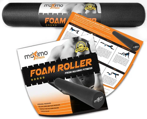 Vista 14 de Maximo Fitness Foam Roller - High Density Exercise Roller for Trigger Point Self Massage, Muscle and Back Roller for Fitness, Physical Therapy, Yoga