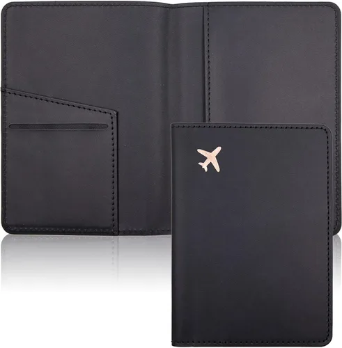 Vista 17 de Estuche para pasaporte, ranuras para pasaporte, tarjetero para pasaporte y tarjeta de vacunación, bonita funda para pasaporte para mujeres