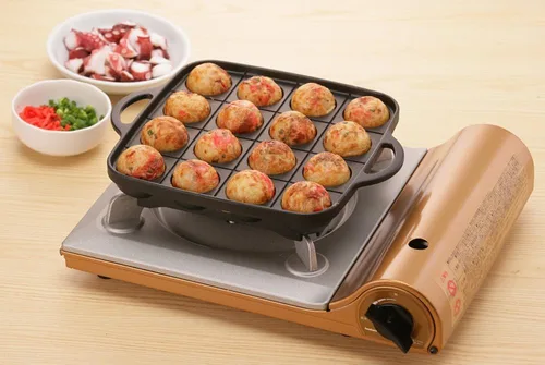 Vista 5 de Iwatani Takoyaki - Sartén para parrilla, mediano, color negro