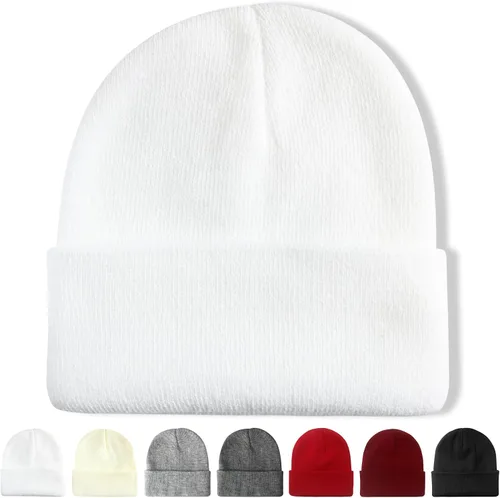 Vista 20 de NPQQUAN Beanie for Men Women Winter Hats for Mens Beanie Cuffed Knit Beanies Skull Cap