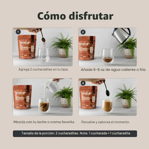 Vista 6 de Freshcap - Café de hongos premium, café instantáneo orgánico, 45 porciones