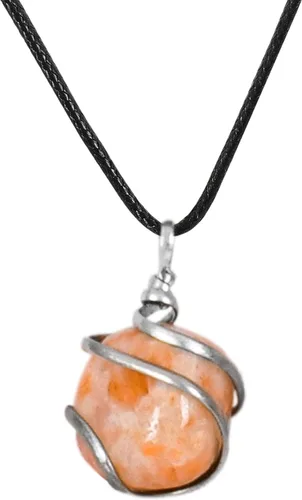 Vista 102 de PYOR Collar con colgante curativo de Reiki de cristal, gemas de buena suerte, prosperidad, riqueza, piedras preciosas naturales, collares de buena