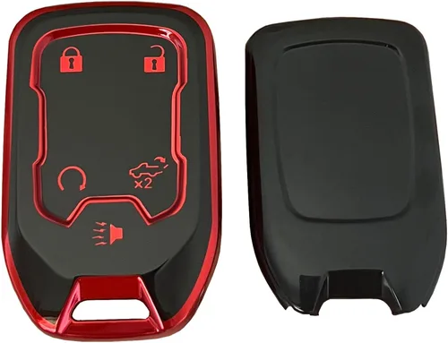 Vista 3 de Funda para Llavero GMC Carcasa de Llavero TPU Protector de Carcasa Control Remoto sin Llave Soporte para Llave Inteligente Compatible con GMC Acadia