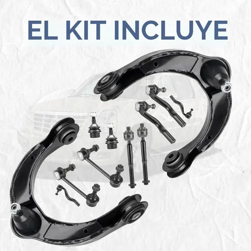 Vista 4 de Brazos de control superiores delanteros con juntas esféricas, kit de suspensión para Dodge Durango 2011-2015, Jeep Cherokee 2014-2015, Jeep Grand