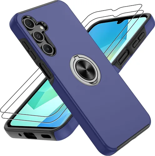 Vista 11 de Gritup Funda para Pixel 6A con protector de pantalla HD, soporte de anillo magnético 360 para Google Pixel 6A, color negro