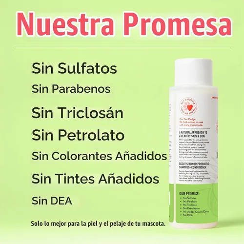 Vista 8 de SKOUT'S HONOR Champú y acondicionador probiótico para perros, SC, 16 onzas