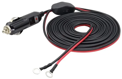 Vista 12 de Paquete de 2 adaptadores de enchufe macho de encendedor de cigarrillos de 12 voltios con cable de cables de luz LED y cable de 16 AWG para enchufe