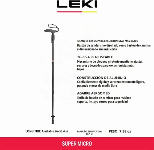 Vista 2 de LEKI Super Micro Trekking Pole (individual)