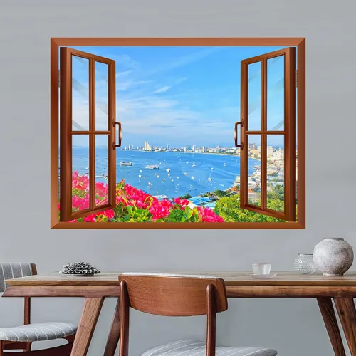 Vista 16 de wall26 Mural de pared extraíble de playa y mar tropical, 24 x 32 pulgadas